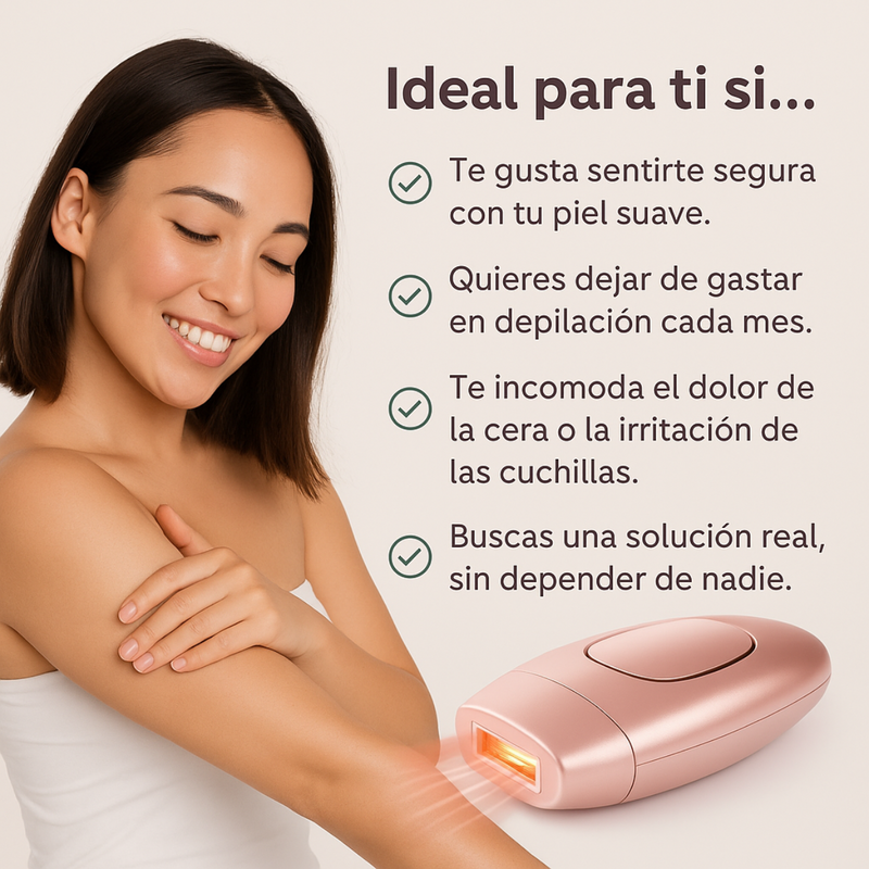 DermoLux – Depiladora Láser IPL Profesional para Uso en Casa